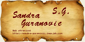 Sandra Guranović vizit kartica